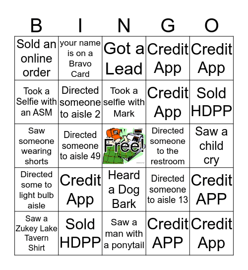 Home Depot Bingo 3rd Edition Bingo Card