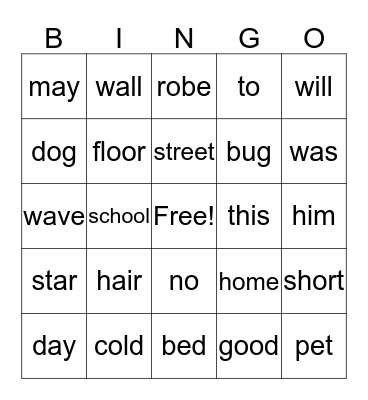 BINGO! Bingo Card