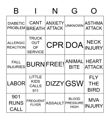 DISTPATCH Bingo Card