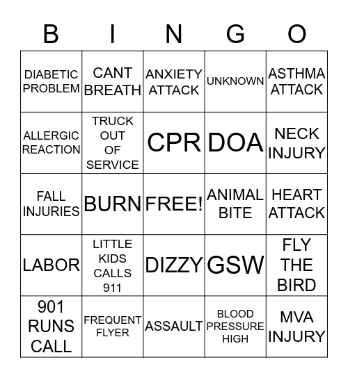 DISTPATCH Bingo Card