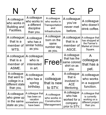 Introduction Bingo! Bingo Card