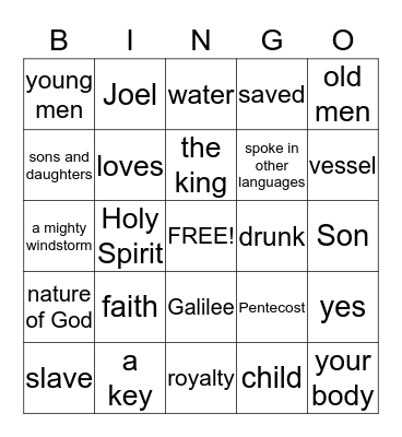 Bingo Card