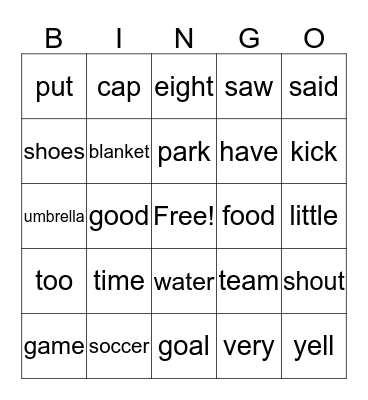 Omar's Surprise Bingo Card