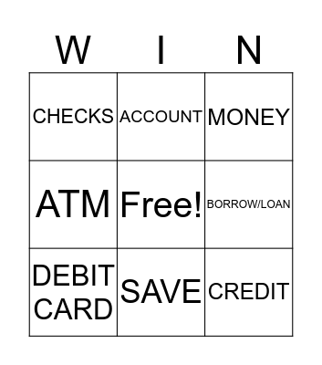 Credit Union Bingo Card