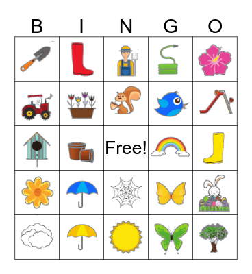 Spring Bingo Card