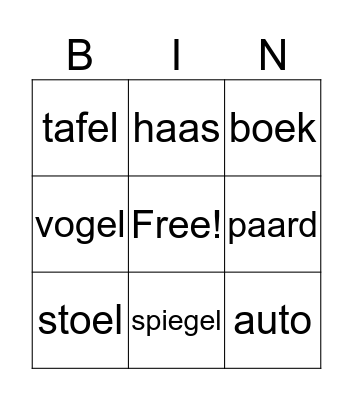 generatie bingo  Bingo Card