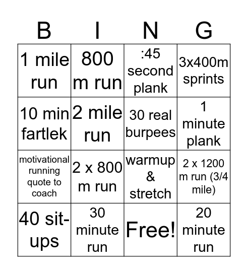 Yellow Bingo (no walking allowed) Bingo Card