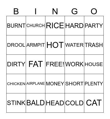 ILOCANO BINGO Card