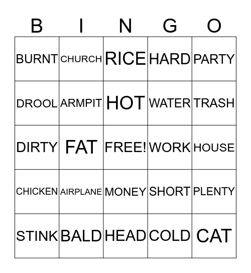 ILOCANO BINGO Card