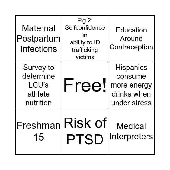 Poster Bingo Card