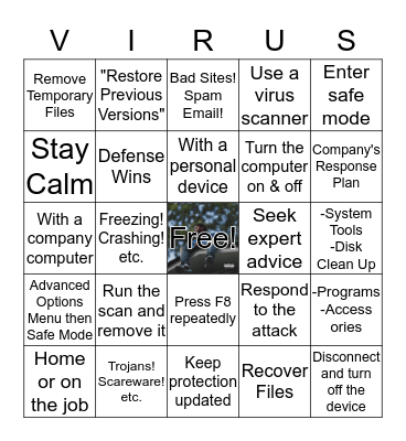 Fighting Viruses! Bingo Card