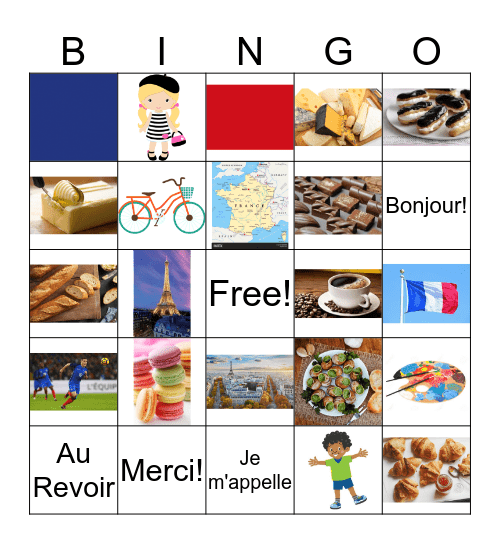 BINGO: Bienvenue! Bingo Card