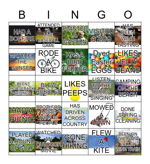 Spring Bingo  Bingo Card