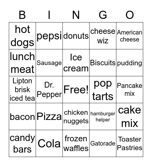 Phosphorus Bingo Card