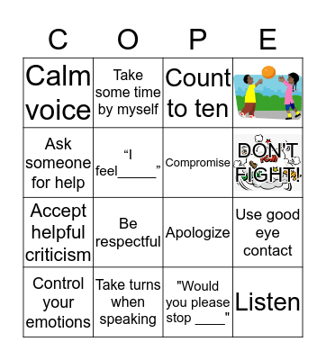 Communication Skills Bingo Card