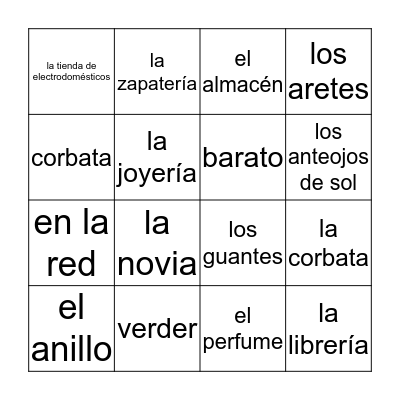 LA ROPA Bingo Card