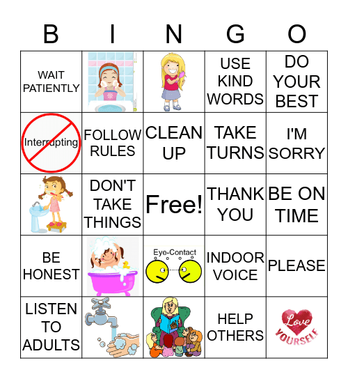 RESPECT BINGO Card