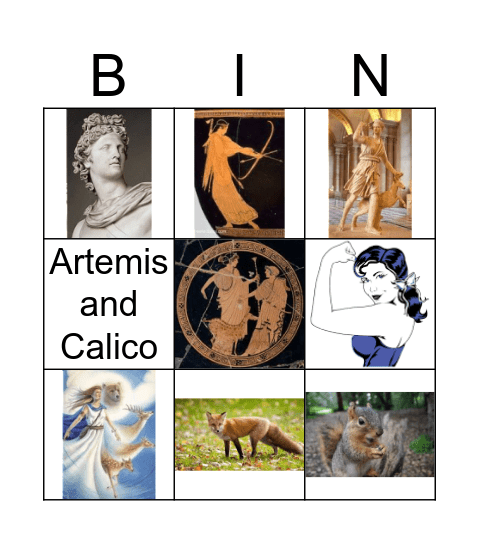 Artemis Bingo Card