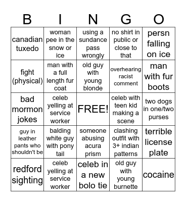 Fake Love | #flsundancebingo Card