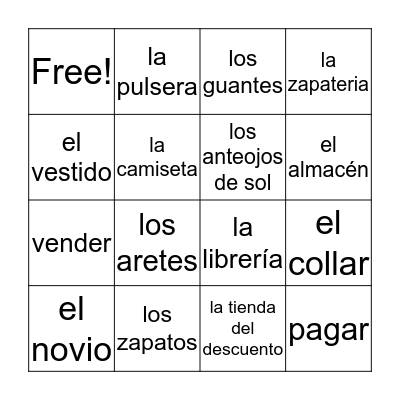 LA ROPA Bingo Card