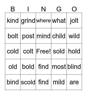 Unit 3  Bingo Card