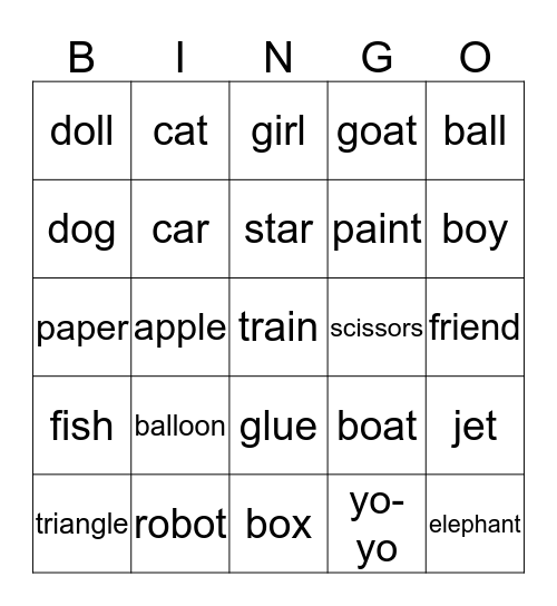 Bingo Card