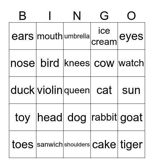 Bingo Card