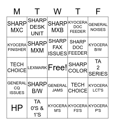COLLABTIC BINGO Card
