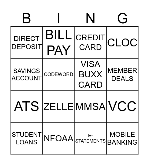 TEAM ORNDORFF Bingo Card