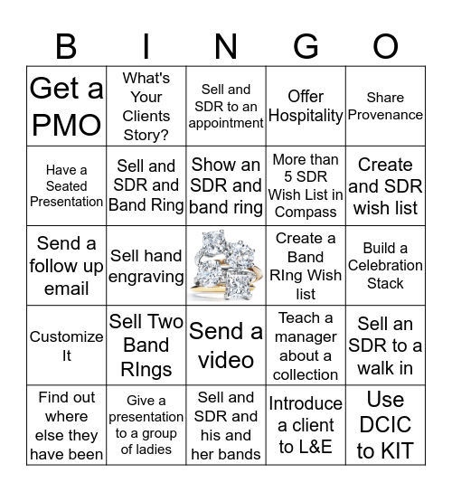 Love and Engagement Bingo Card