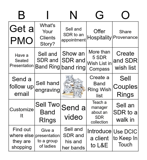 Love and Engagement Bingo Card