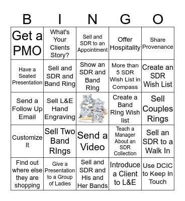Love and Engagement Bingo Card