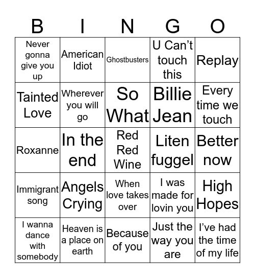 Holdeplassen - Bingo Card