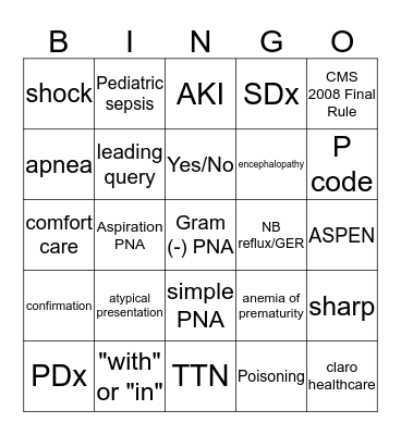 CDIGO Bingo Card