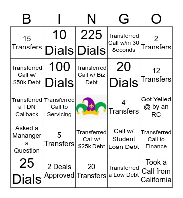 Bingo Card