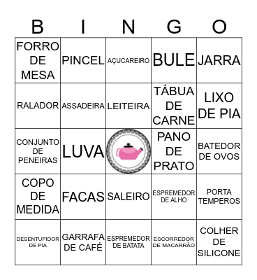 Chá da Marcinha Bingo Card