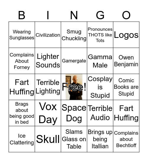 Aurini Bingo Card