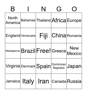 Day and NIght Bingo Card