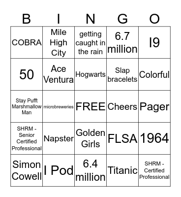 VLS BINGO! Bingo Card