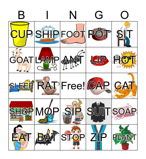 p & t ending Bingo Card