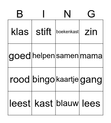 Bingo  Bingo Card