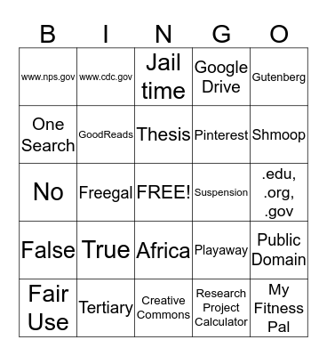 Exam Review--Unit 1 Bingo Card