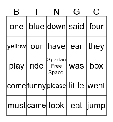 Leveled BINGO! Bingo Card