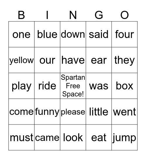 Leveled BINGO! Bingo Card