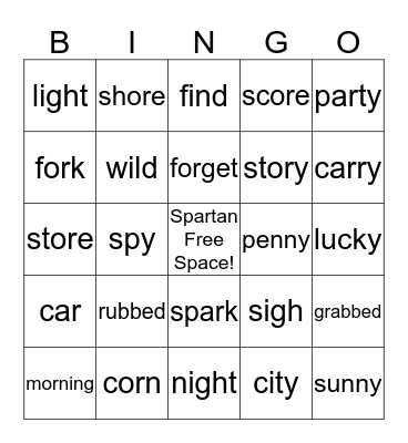 Leveled BINGO! Bingo Card