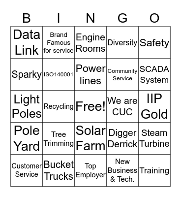 Chat with the Executives Bingo Card