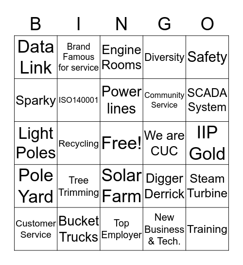 Chat with the Executives Bingo Card