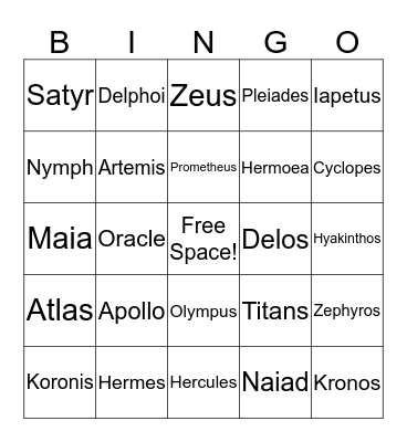 Tricks, Truths, and Thieves Bingo Card