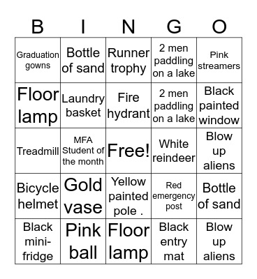 Walking Bingo Card