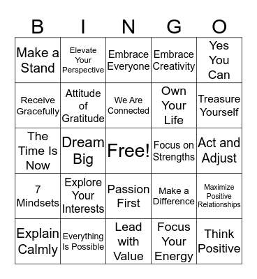 ABC BINGO CELEBRATION Bingo Card